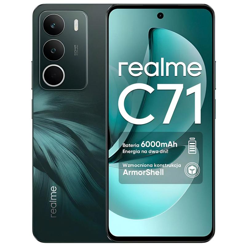 realme c71 6GB 128GB グリーン Smartphone Realme C71 Verde Forest Owl 4GB 128GB Tela 120Hz